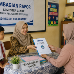 Pembagian Rapor Semester Genap Tahun Pelajaran 2025/2026 SD Negeri Sukadamai 1